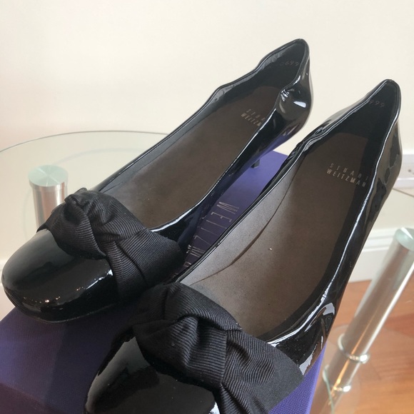 NWT Stuart weitzman black patent low heels - Picture 3 of 7
